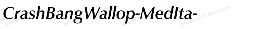 CrashBangWallop-MedIta字体转换