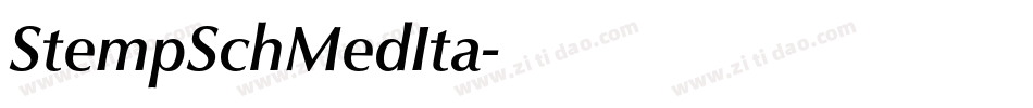 StempSchMedIta字体转换