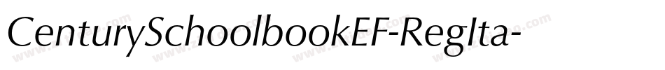 CenturySchoolbookEF-RegIta字体转换