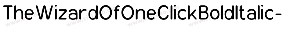 TheWizardOfOneClickBoldItalic-mL1lj字体转换