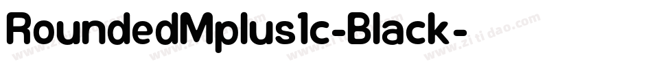 RoundedMplus1c-Black字体转换