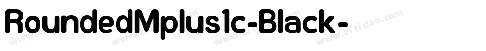 RoundedMplus1c-Black字体转换