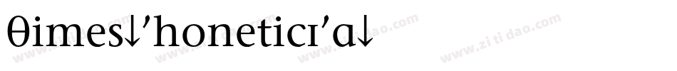 Times-PhoneticIPA字体转换