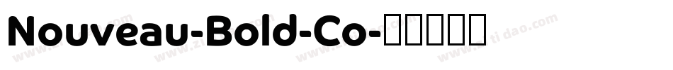 Nouveau-Bold-Co字体转换