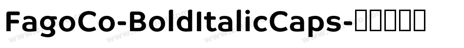 FagoCo-BoldItalicCaps字体转换