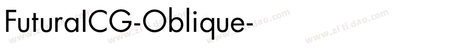 FuturaICG-Oblique字体转换