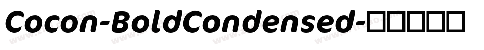 Cocon-BoldCondensed字体转换