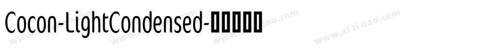 Cocon-LightCondensed字体转换