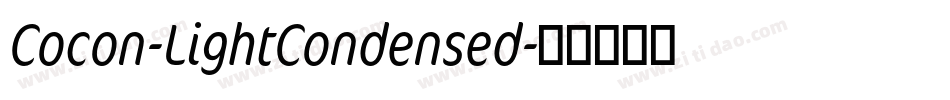 Cocon-LightCondensed字体转换