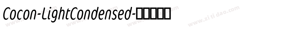 Cocon-LightCondensed字体转换