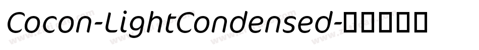 Cocon-LightCondensed字体转换