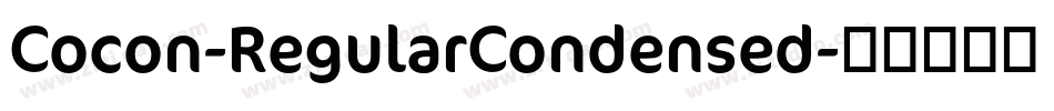 Cocon-RegularCondensed字体转换