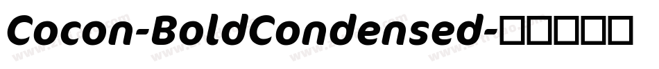 Cocon-BoldCondensed字体转换