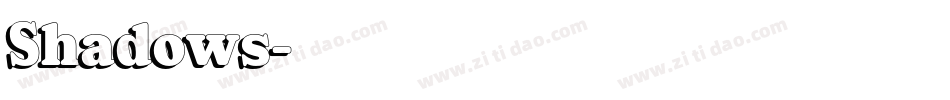 Shadows字体转换