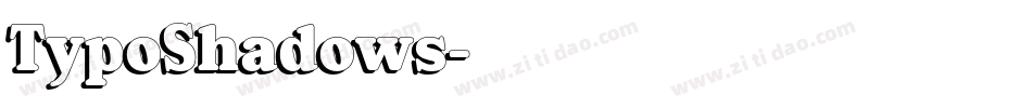 TypoShadows字体转换