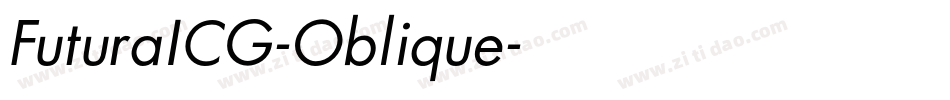 FuturaICG-Oblique字体转换