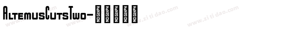 AltemusCutsTwo字体转换