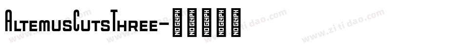AltemusCutsThree字体转换