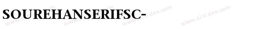 sourehanserifsc字体转换