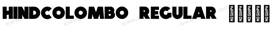 HindColombo-Regular字体转换