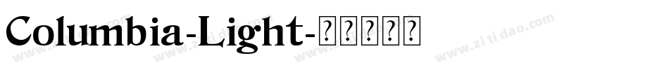 Columbia-Light字体转换