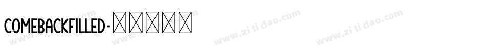 ComebackFilled字体转换
