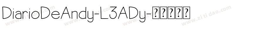DiarioDeAndy-L3ADy字体转换