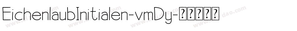EichenlaubInitialen-vmDy字体转换