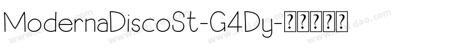 ModernaDiscoSt-G4Dy字体转换