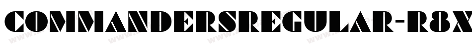 CommandersRegular-R8XA字体转换