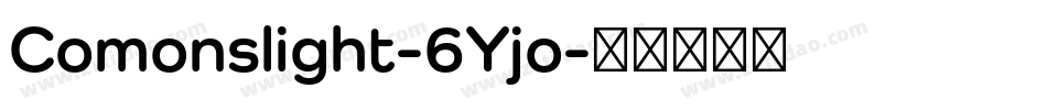Comonslight-6Yjo字体转换