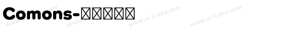 Comons字体转换