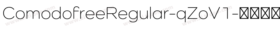 ComodofreeRegular-qZoV1字体转换