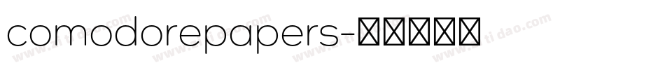 comodorepapers字体转换