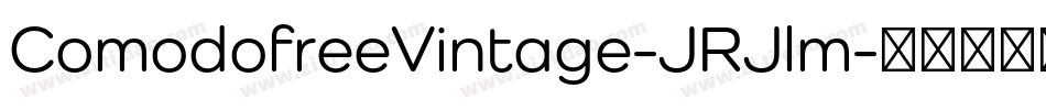 ComodofreeVintage-JRJlm字体转换