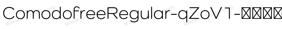 ComodofreeRegular-qZoV1字体转换