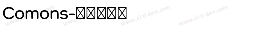 Comons字体转换