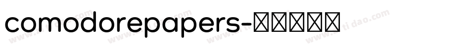 comodorepapers字体转换