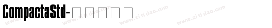 CompactaStd字体转换