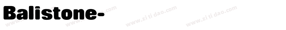 Balistone字体转换