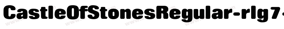 CastleOfStonesRegular-rlg7字体转换