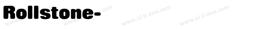 Rollstone字体转换