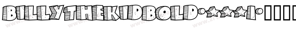 BillyTheKidBold-6961字体转换