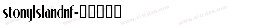 stonylslandnf字体转换