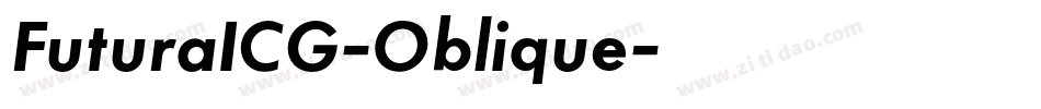 FuturaICG-Oblique字体转换