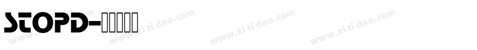 StopD字体转换