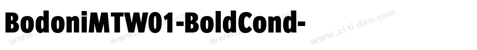 BodoniMTW01-BoldCond字体转换