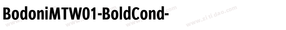 BodoniMTW01-BoldCond字体转换