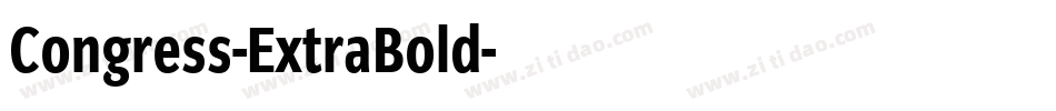 Congress-ExtraBold字体转换