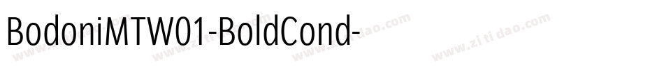 BodoniMTW01-BoldCond字体转换